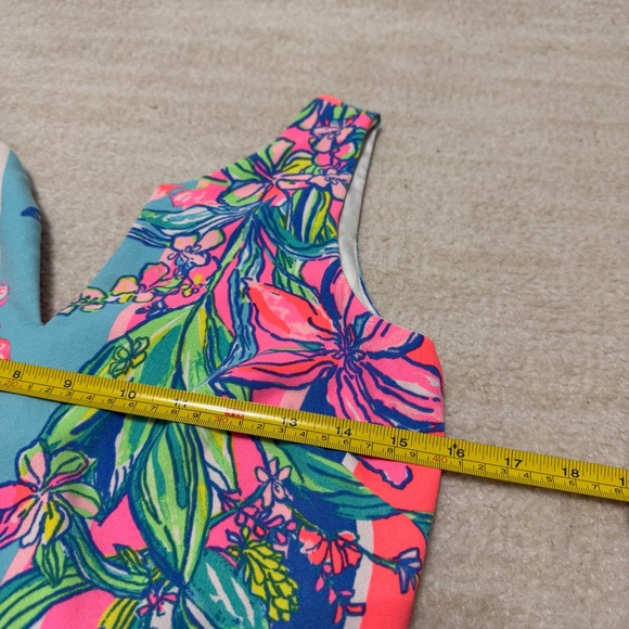 Lilly Pulitzer Floral Donna Shift Romper Dress Multi Size 00 Beachy - Picture 11 of 11